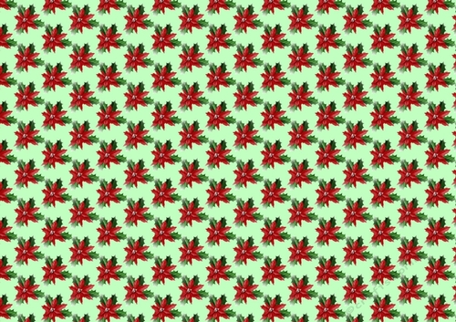 Lovely Red Poinsettia, backing paper  (small green background)