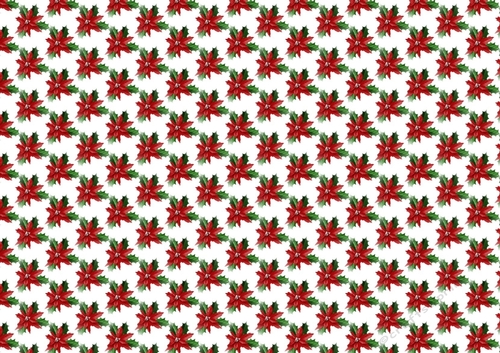 Lovely Red Poinsettia, backing paper  (small white background)