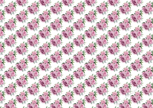 Pretty small pink roses with( white background) backing paper