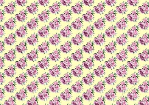 Pretty small pink roses with( cream background) backing paper