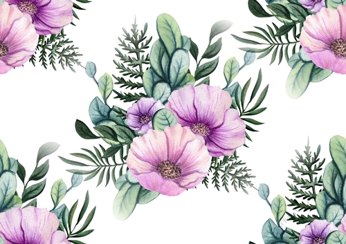 large lilac flowers with( white background) backing paper