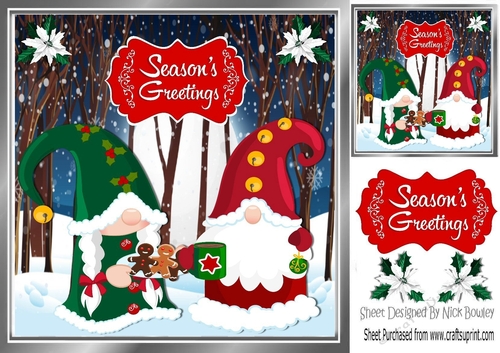 Gnomes in a enchanted forest 8x8