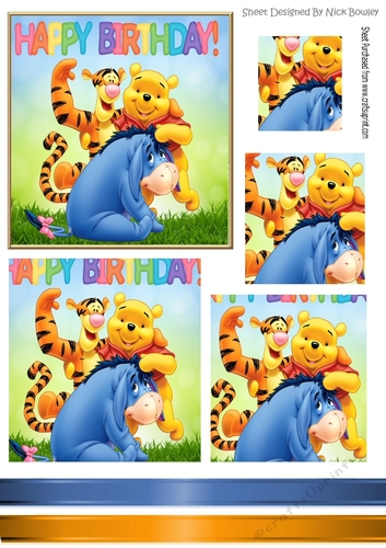 Fun on your birthday with pooh and friends pyramids