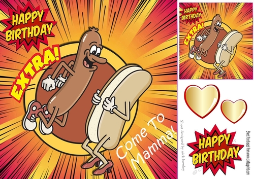 Barbecue Sausage with Bap 8x8 (Adult Humour