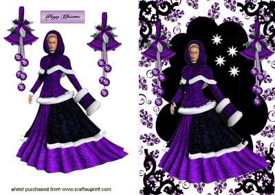 Elegant Lady in Purple