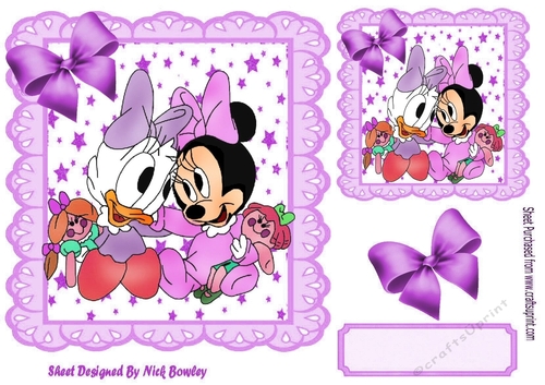 star and purple eyelet frame 8x8, best of friends cute babies