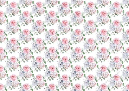 Pretty pink/white peonies (small) backing paper