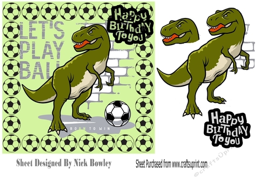 A dino footballer 7x7