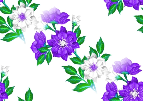 pretty purple/ white flowers backing paper (big)
