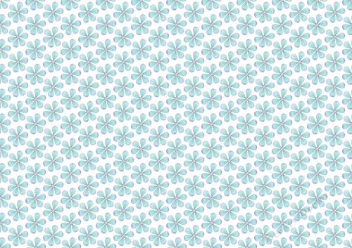 pretty turq petal flowers backing paper
