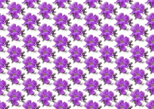 Pretty exotic purple and grey flowers backing paper (small)