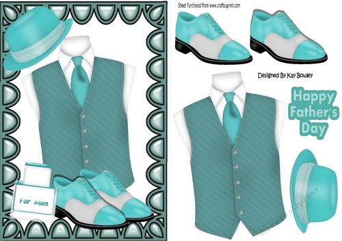 Lovely mens accessories waistcoat shoes etc in turq A5