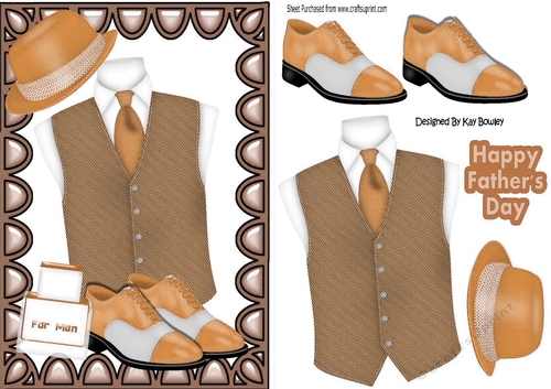 Lovely mens accessories waistcoat shoes etc in brown A5