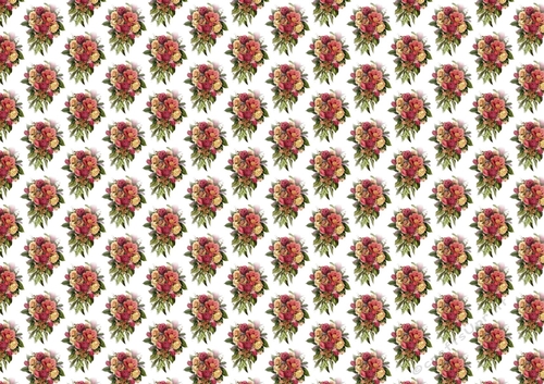 Beautiful vintage flowers backing paper (Small)