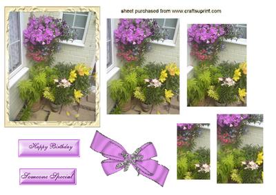 Pretty Floral Garden Pyramids