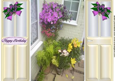 Pretty Pic of a Flowered Garden Gatefold
