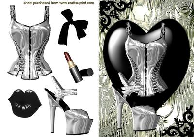Gothic Look Black/silver Ladies Accessories