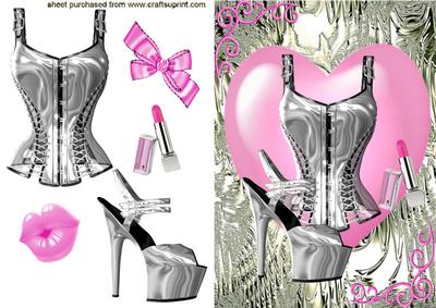 Luscious Pink/silver Ladies Accessories