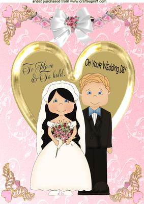 On Your Wedding Day A4 Topper