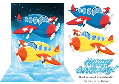 Cartoon Planes in the sky