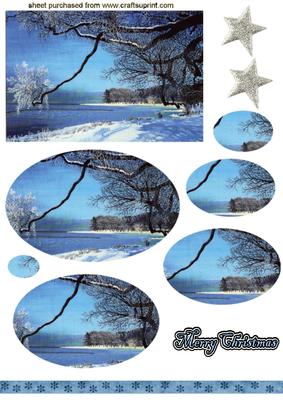 Snow on a Tree Oval Pyramids