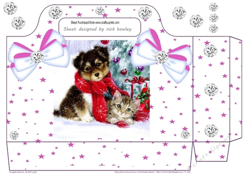 cute puppy and kitten, with bows and pink stars and diamonds tote bag