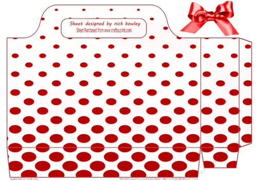 red polkadot tote bag with bow
