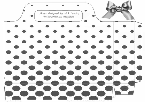 silver polkadot tote bag with bow