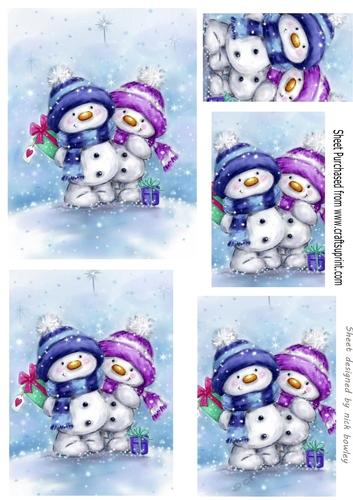 Best of friends snowmen pyramids