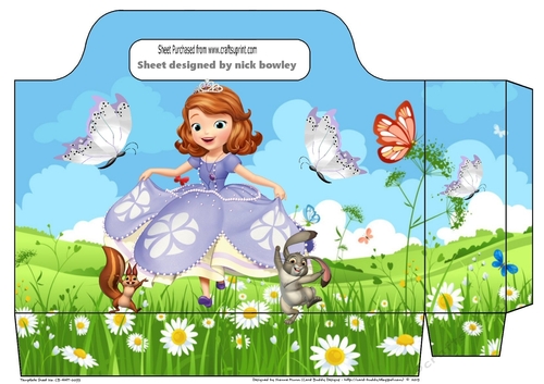 Pretty princess dancing in the meadow with butterflies gift bag
