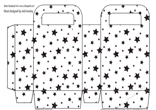 Lovely black star gift bag
