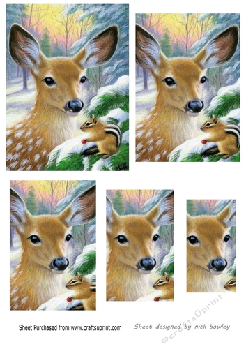 pretty deer in the snow pyramids