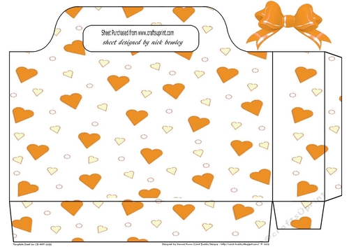 Lovely big gold hearts tote gift bag with bow