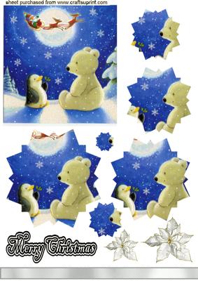 Cute Polar Bear & Penguin Star Pyramid