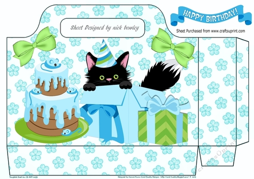 Black kitty with birthday cake and bows tote bag
