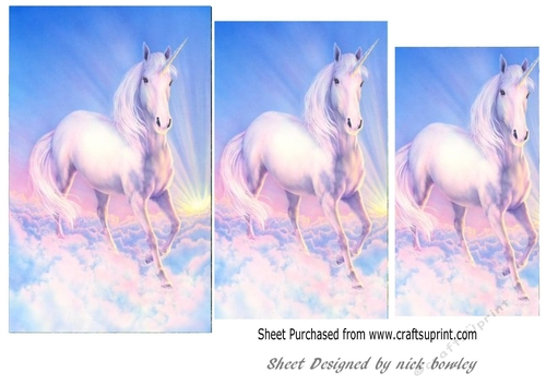 beautiful white unicorn pyramids