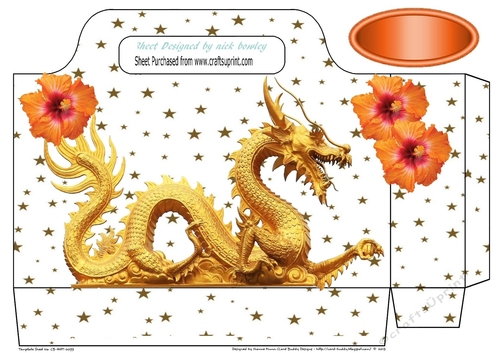 Lovely chinese gold dragon with hibiscus flowers and stars tote bag