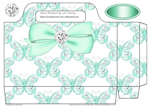 turq satin butterflies with big bow tote bag