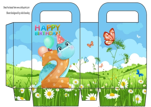 Dinasaur (2ND) Birthday gift bag