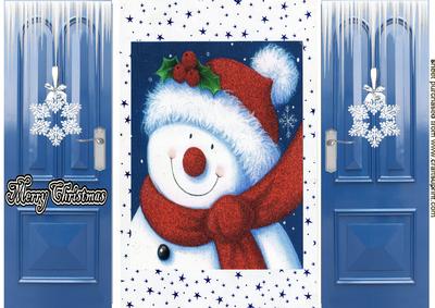 Red Nose Snowman Gatefold