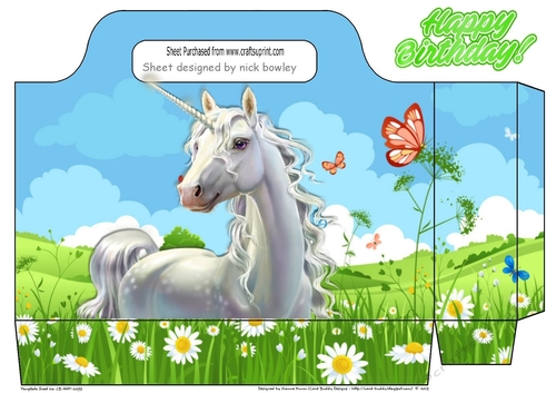 pretty white unicorn in the meadow tote gift bag