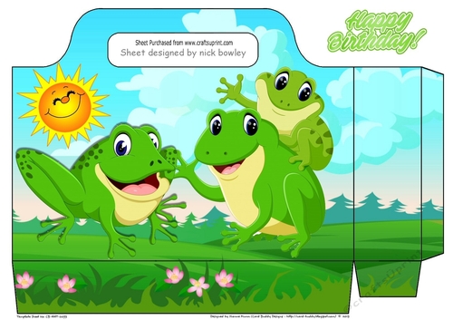 Froggie fun with smiling sun tote gift bag