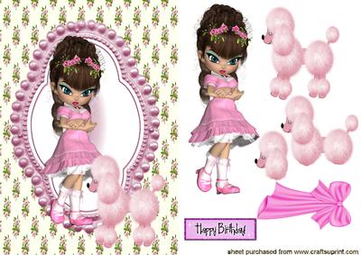 Little Madam, with Pink Poodle
