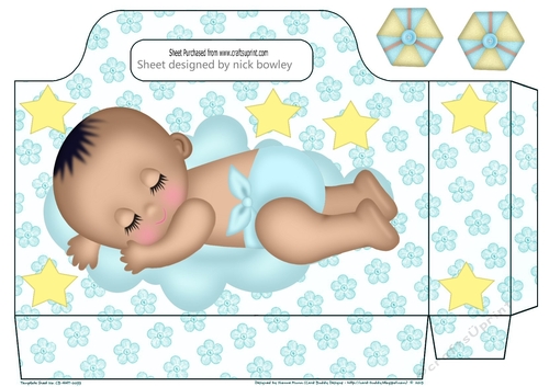 sweet ethnic origin baby boy sleeping on a cloud with stars tote gift bag
