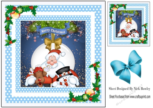 santa and friends 8x8