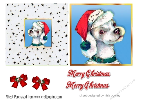 Lovely little dog hat 5X5 quick cut and fold