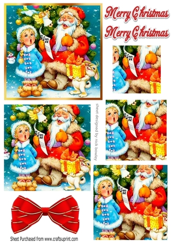 Lovely santa singing pyramids