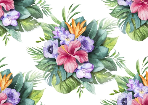 pretty watercolour flowers (big) backing paper