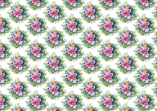 pretty watercolour flowers (small) backing paper