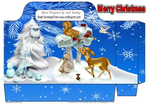 Cute Animals  in the snow  tote gift bag